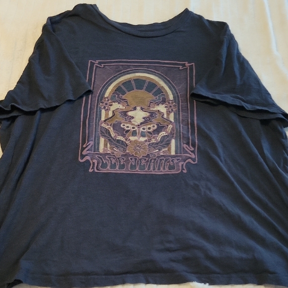 Lee Jeans Hippie Boho Graphic Black Logo Tee - Picture 2 of 6